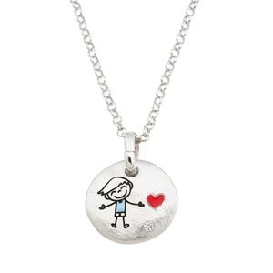 Italy Mia Fiore sterling silver child necklace 14”